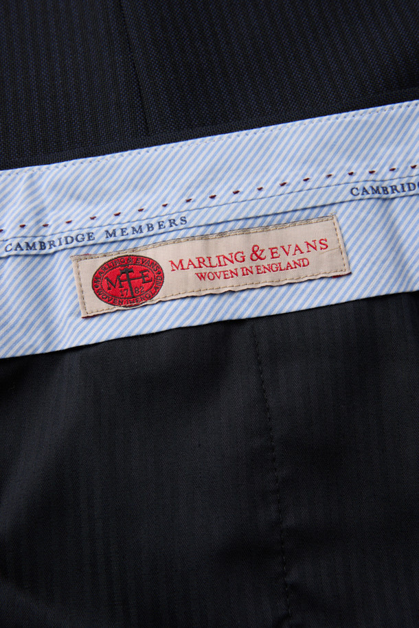 CAMBRIDGE MEMBERS - 수트 - 말링앤에반스 울 스트라이프 수트 (Navy)