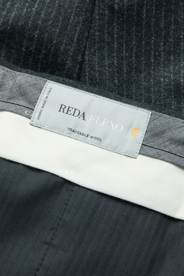 CAMBRIDGE MEMBERS - 수트 - 레다 울스트레치 밀드 스트라이프 수트 (Gray)