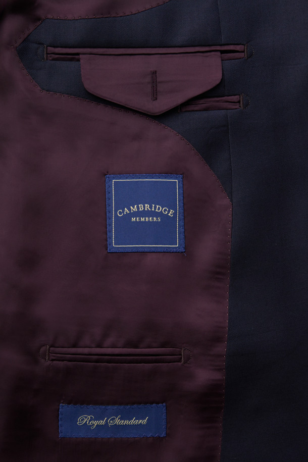 CAMBRIDGE MEMBERS - 수트 - 제냐 울 서지 솔리드 수트 (Navy)