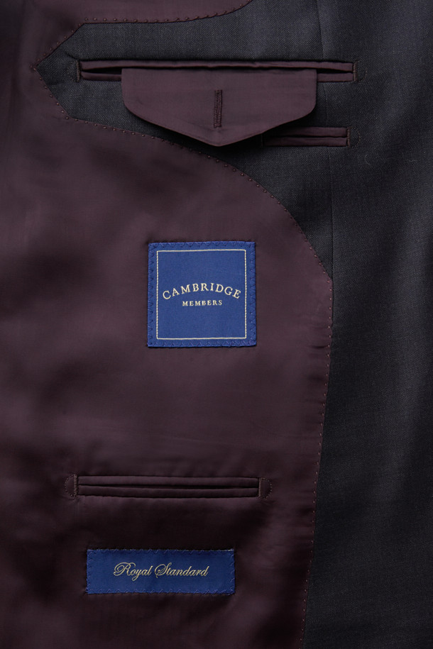 CAMBRIDGE MEMBERS - 수트 - 제냐 울 서지 솔리드 수트 (Gray)