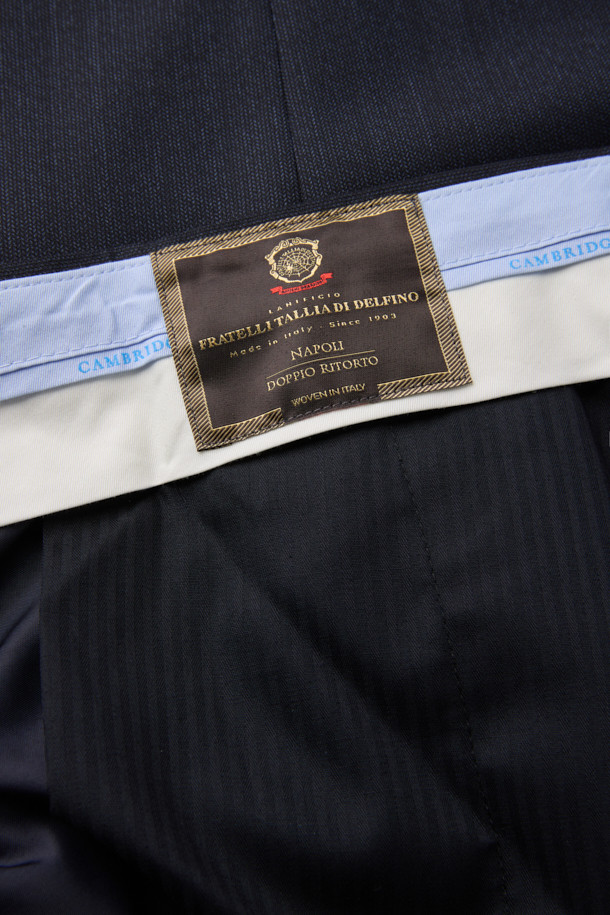 CAMBRIDGE MEMBERS - 수트 - 델피노 울 마이크로 수트 (Navy)