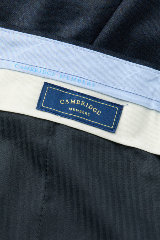 CAMBRIDGE MEMBERS - 수트 - 제냐 울캐시 쉐도우체크 수트 (Navy)