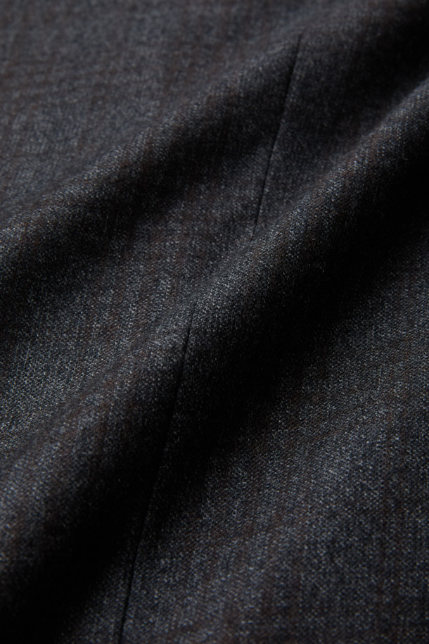 CAMBRIDGE MEMBERS - 수트 - 제냐 울캐시 브라운데코 글렌체크 수트 (Gray)