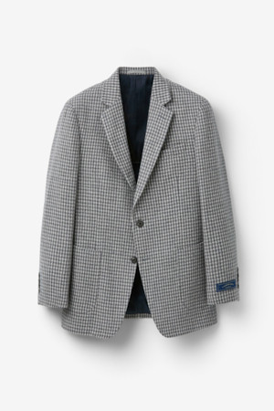 울 혼방 하운드투스 자켓