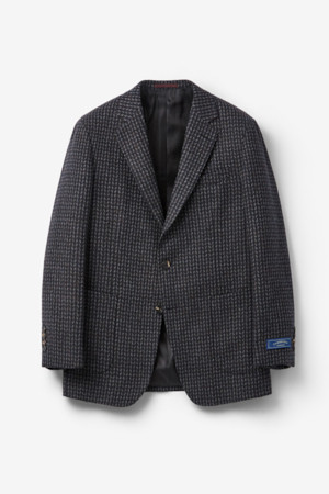 울 혼방 하운드투스 자켓