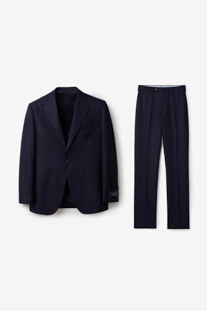 카벤디쉬 울 서지 솔리드 수트 (Navy)