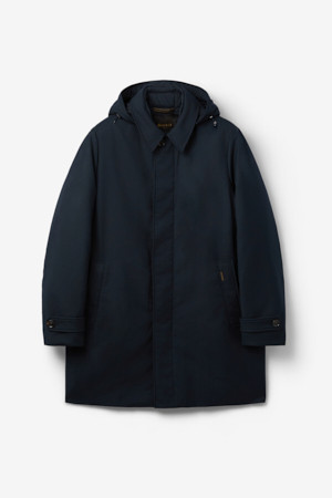 MOORER 엘슨 3웨이 트렌치코트 다운 네이비