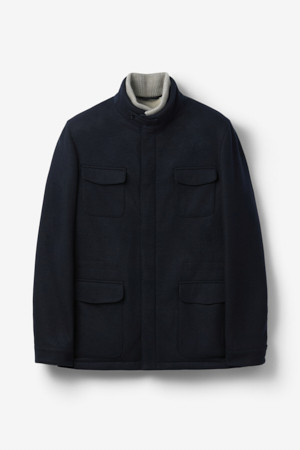 Mandelli 캐시미어 4포켓 구스 다운