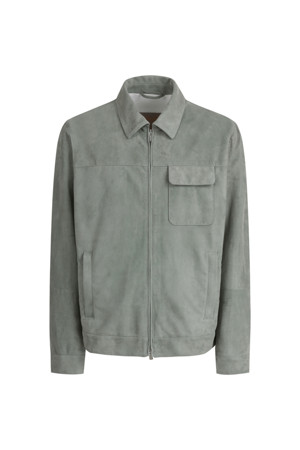 MANDELLI Suede Flap Pocket Blouson