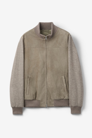 Mandelli 스웨이드 캐시미어 져지