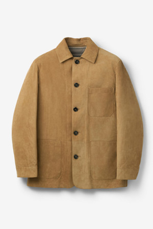 GALLOTTI 스웨이드 초어 자켓 카멜