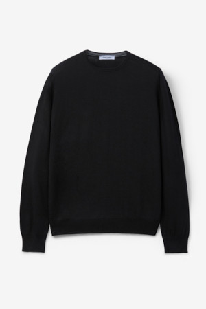 GRAN SASSO 울 베이직 크루넥 니트