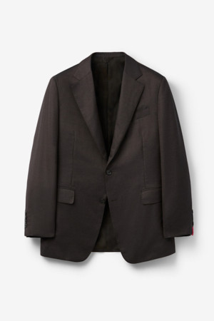 콜롬보 캐시실크 트윌 솔리드 수트 자켓 (Brown)