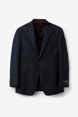 제냐 울 서지 솔리드 자켓 (Navy)