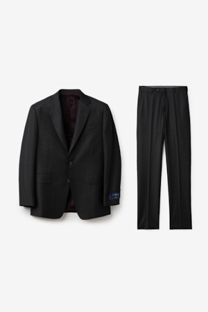 제냐 울 서지 솔리드 수트 (Gray)