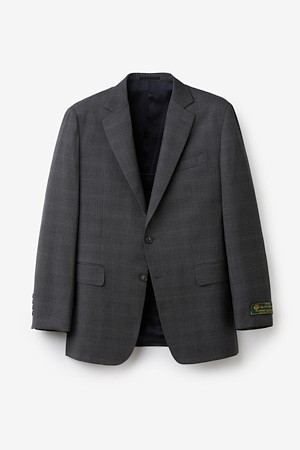 로로피아나 원단 울 글렌체크 수트 자켓 (Gray)