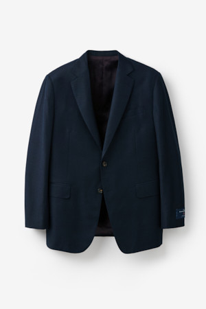 제냐 울캐시 쉐도우체크 수트 자켓 (Navy)