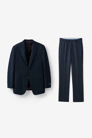 제냐 울캐시 쉐도우체크 수트 (Navy)