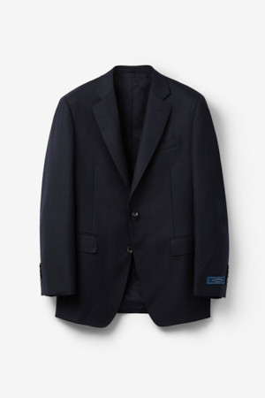 도멜 울 글렌체크 수트 자켓 (Navy)