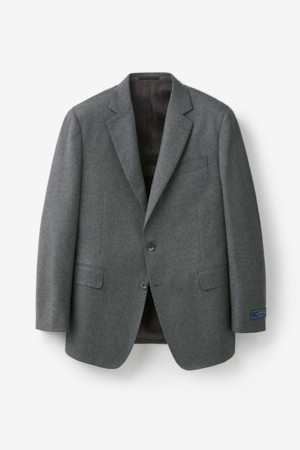 체루티 울캐시 자카드 솔리드 수트 자켓 (Gray)