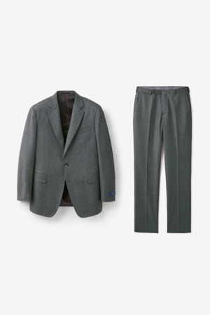 체루티 울캐시 자카드 솔리드 수트 (Gray)