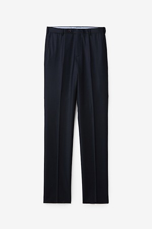로로피아나 원단 울 쉐도우체크 수트 팬츠 (Navy)