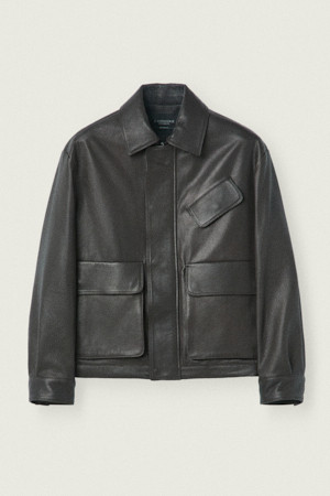 [MOVERE] 엠보 가죽 자켓