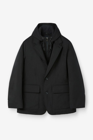 화섬 후드 패널 드라이빙 자켓