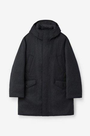 레다 울 후드 구스다운 점퍼