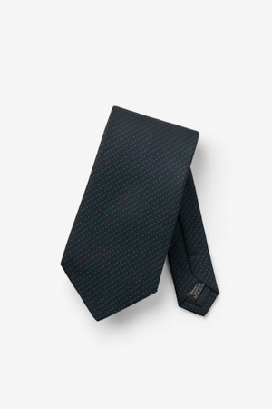 실크 도트 틸네이비 타이