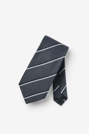 실크 네이비데코 레지멘탈 타이