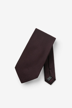 실크 마이크로 텍스쳐 솔리드 타이