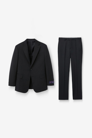 카벤디쉬 울 솔리드 수트 - 블랙