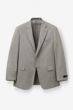 국내 폴리 라이트 더블 프린팅 자켓 - 그레이