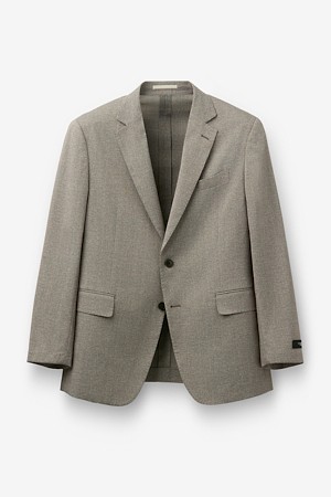 국내 폴리 라이트 더블 프린팅 자켓 - 베이지				