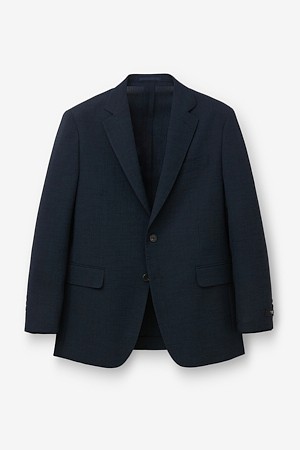 국내 트리아세테이트 솔리드 자켓 - 네이비