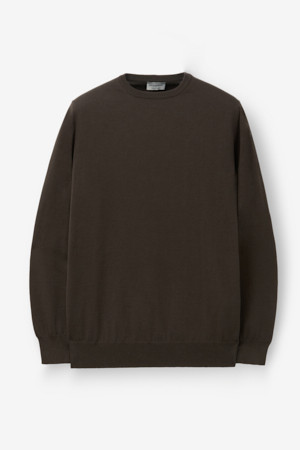 [모르가노] 코튼 크루넥 - 브라운