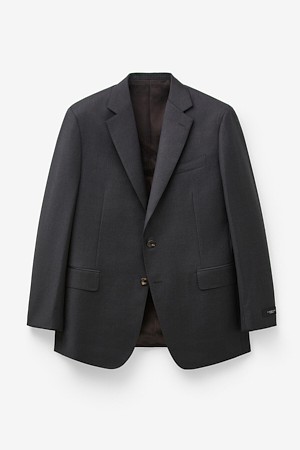 이토마스 울 쉐도우체크 수트 자켓 - 그레이				