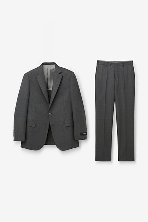 이토마스 울실크 조직감 수트 - 그레이