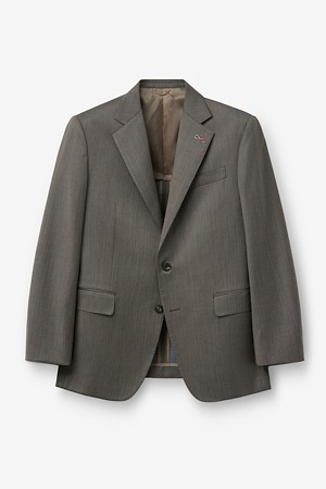 로로피아나 울실크 헤링본 수트 자켓 - 브라운				