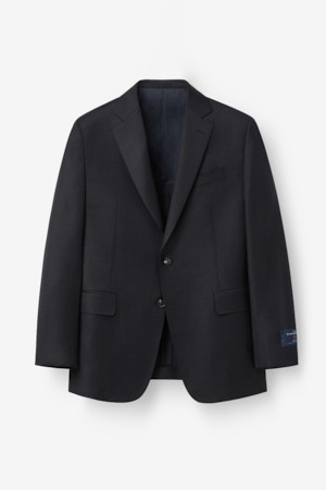 제냐 울 솔리드 수트 자켓 - 그레이