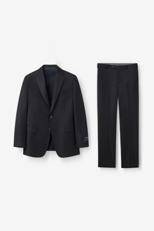 제냐 울 솔리드 수트 - 그레이