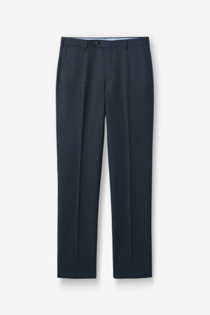 바르베라 울 멜란지 수트 팬츠 - 네이비