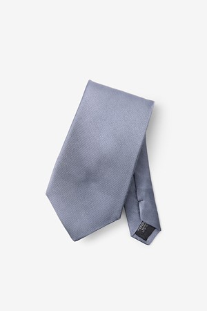 트윌 솔리드 타이 - 그레이