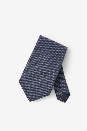 트라이앵글 도트 올오버 타이 - 블루