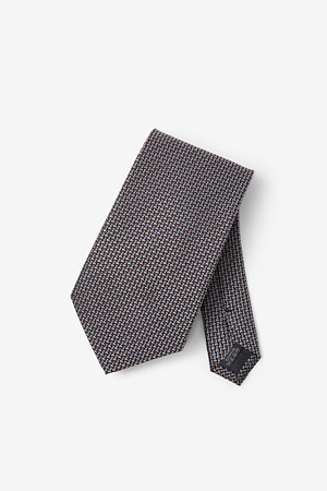 트라이앵글 도트 올오버 타이 - 오렌지