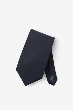 카벤디쉬 울 솔리드 타이 - 네이비