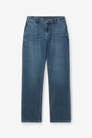 테이퍼드 핏 시그니처 데님 - 블루				