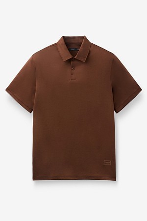 피네코 쿨 카라넥 티셔츠 - 브라운				