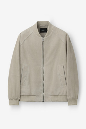 고트 스웨이드 타공 MA-1 - 베이지